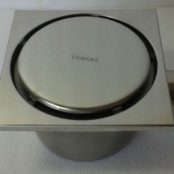 Tursal 10X10 Paslanmaz Yer Süzgeci Deliksiz Izgara Modeli 50 YANDAN ÇIKIŞLI